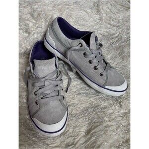 Teva‎ Gray and Purple Women’s Freewheel Suede Lace-Up Sneaker Size USA 7